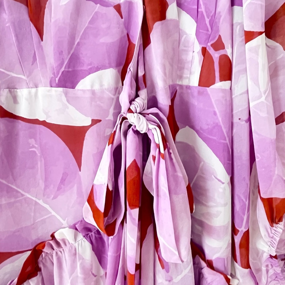 Anthropologie Hutch Geo Wrap Maxi Dress Bohemian Flowy - Picture 5 of 10